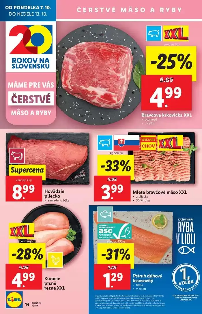 Leták: Platný od štvrtka 10. 10. 2024 od 10. októbra do 13. októbra 2024 - Prehľad Stránky 16