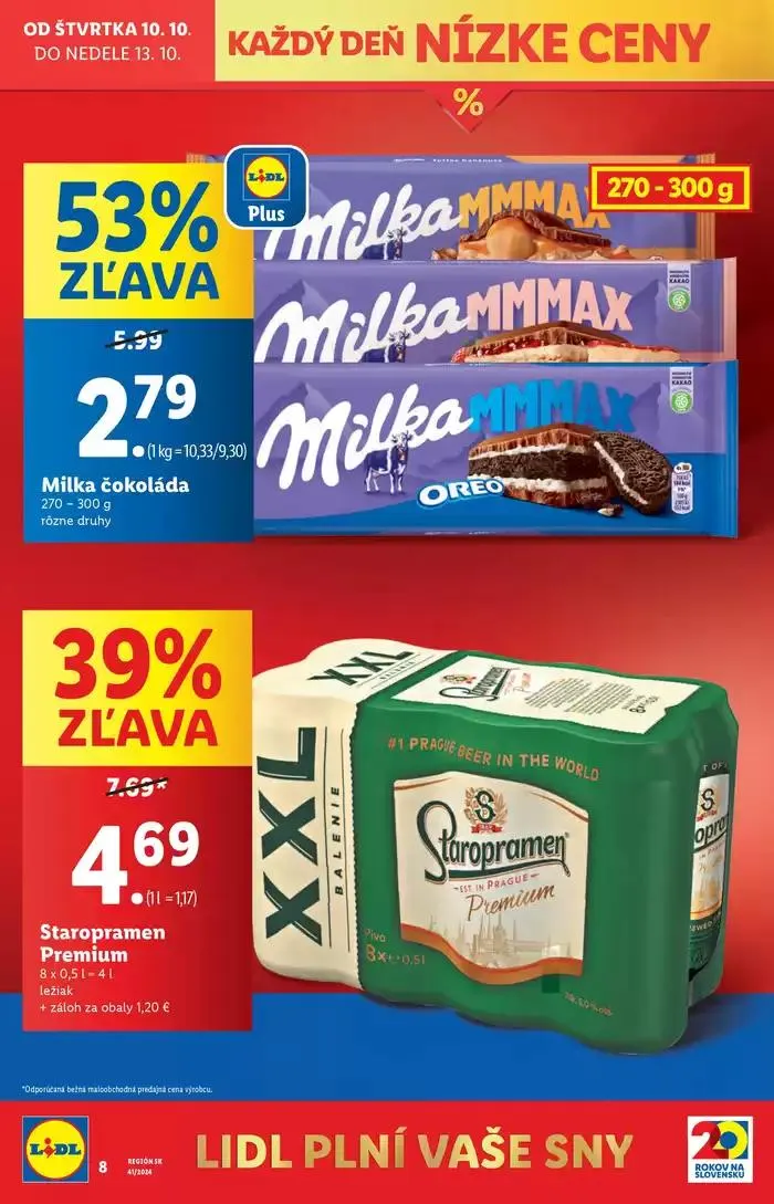Leták: Platný od štvrtka 10. 10. 2024 od 10. októbra do 13. októbra 2024 - Prehľad Stránky 10