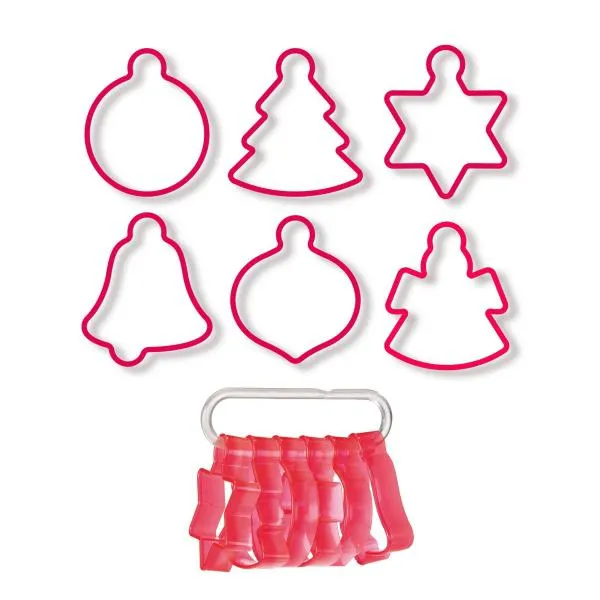 Vykrajovače adventný kalendár DELÍCIA, 6 ks, so stuhou