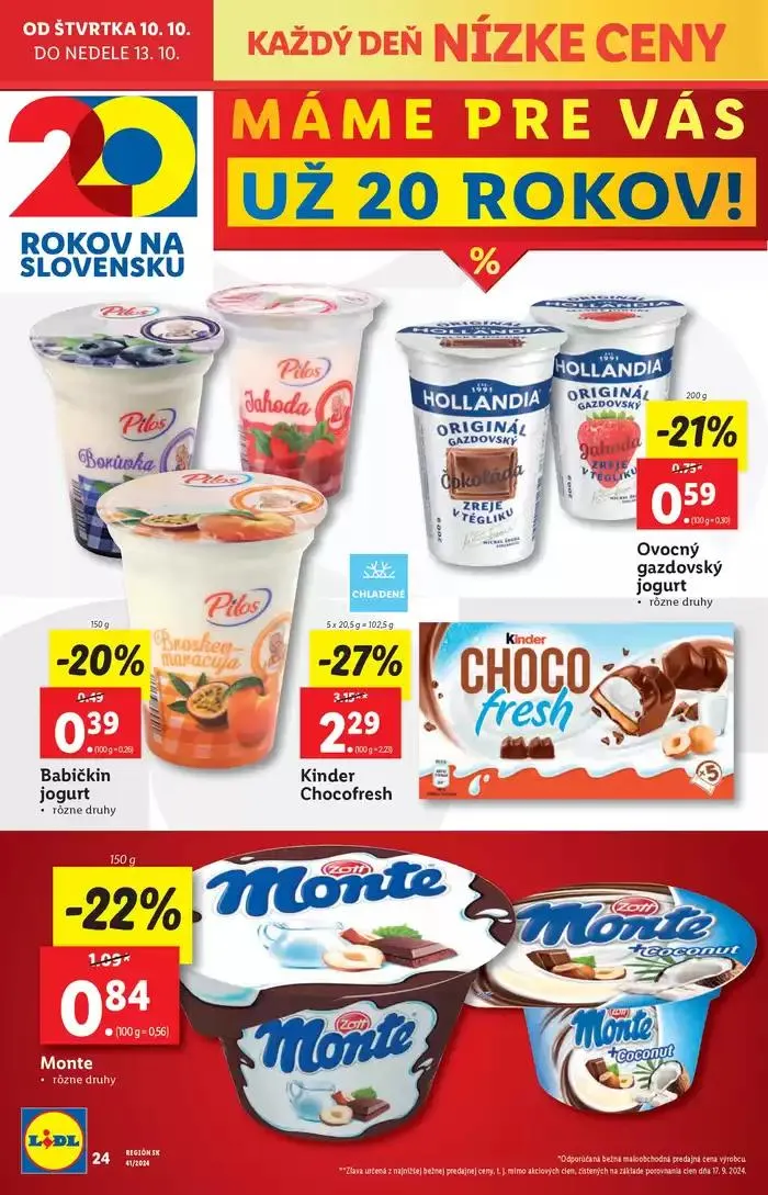 Leták: Platný od štvrtka 10. 10. 2024 od 10. októbra do 13. októbra 2024 - Prehľad Stránky 26