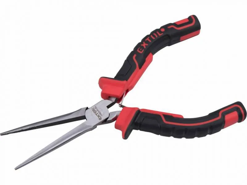 Kliešte poľogulaté priame mini s dlhými čelusťami, 150mm