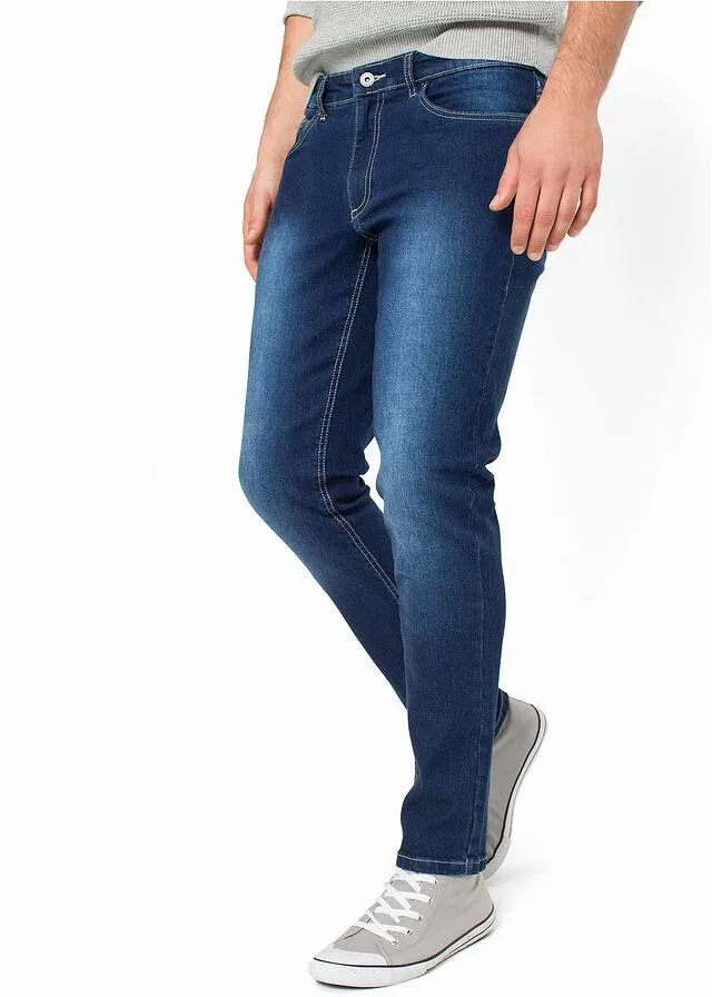 Strečové džínsy Slim Fit Straight