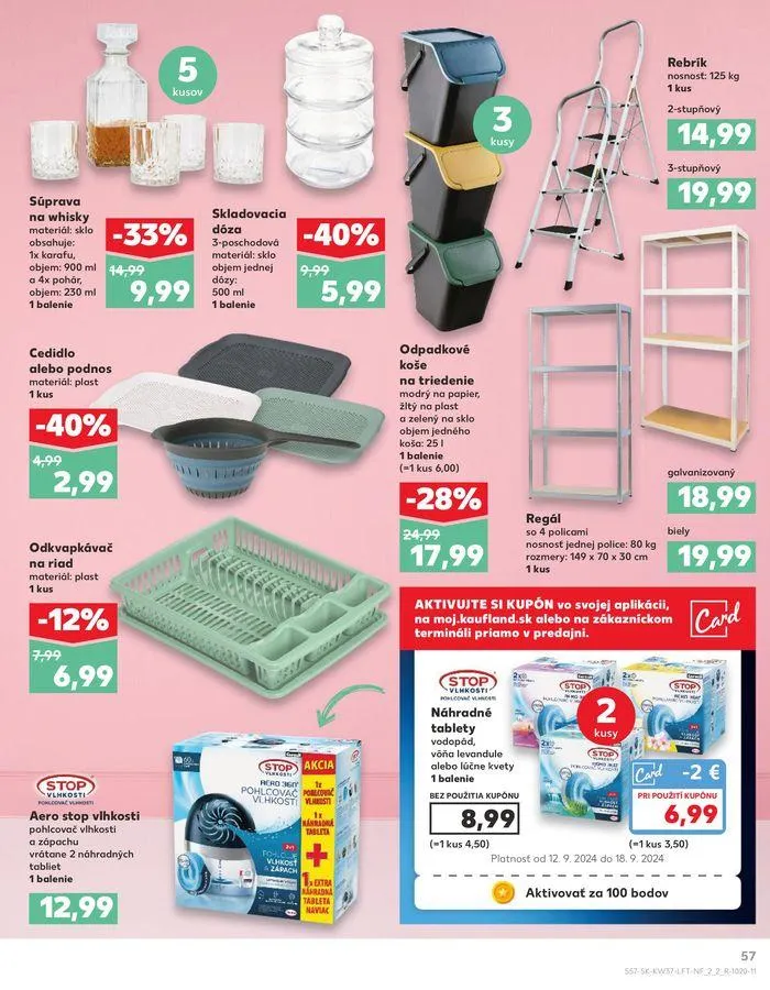 Leták: Exkluzívne výhodné ponuky od 12. septembra do 18. septembra 2024 - Prehľad Stránky 57
