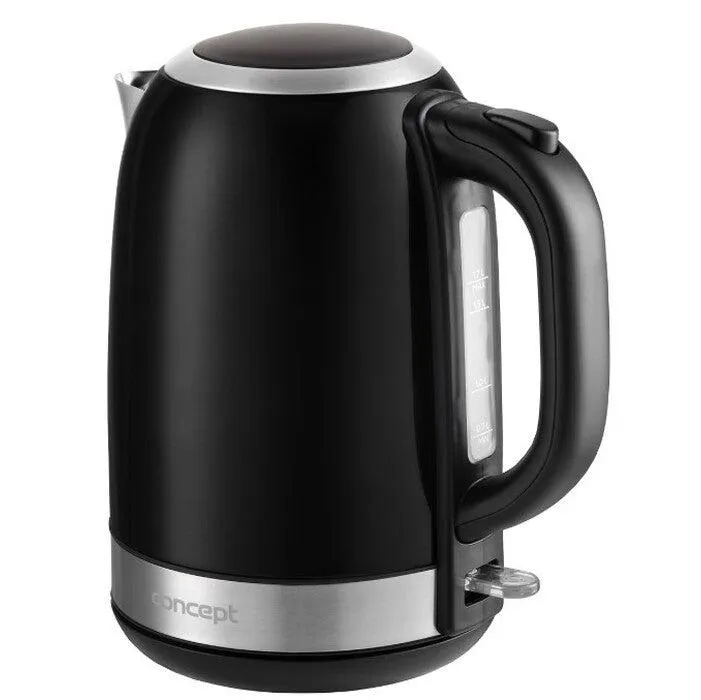 Rýchlovarná kanvica Concept RK3245, čierna/nerez, 1,7l
