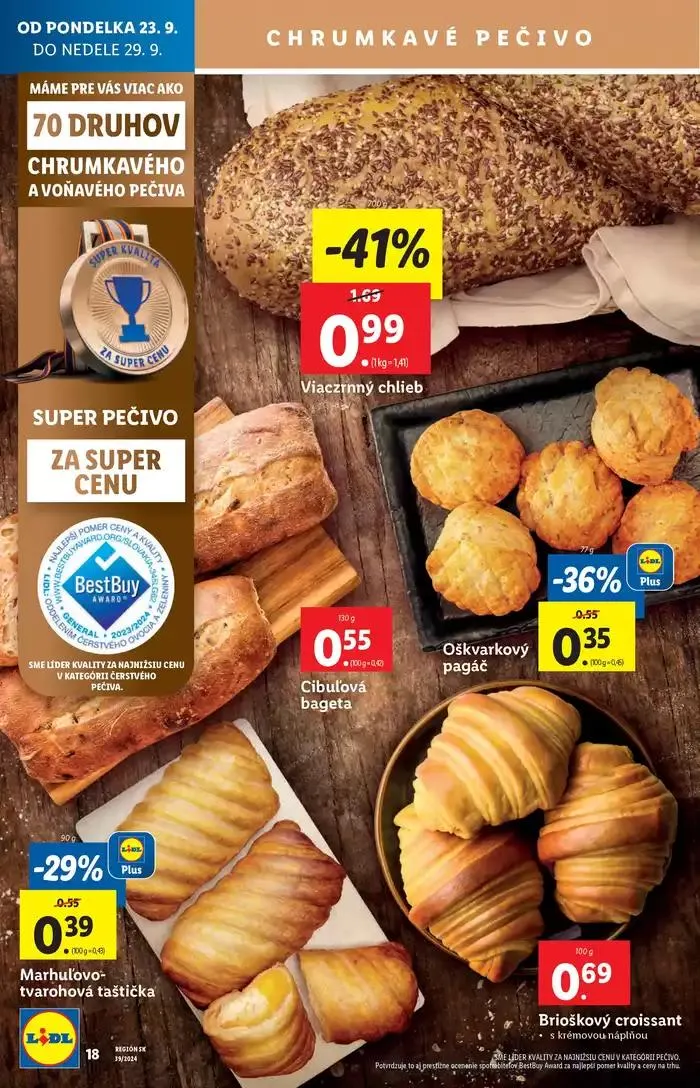 Leták: Platný od pondelka 23. 09. 2024 od 23. septembra do 29. septembra 2024 - Prehľad Stránky 26