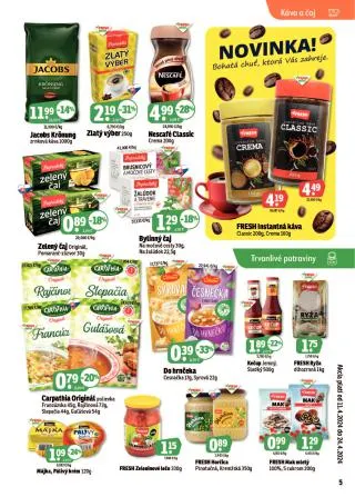 Leták: Fresh leták - Východné Slovensko od 11. apríla do 24. apríla 2024 - Prehľad Stránky 5