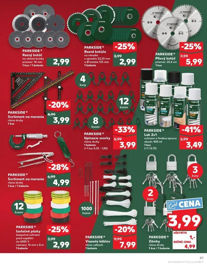 Leták: Exkluzívne výhodné ponuky od 12. septembra do 18. septembra 2024 - Prehľad Stránky 61