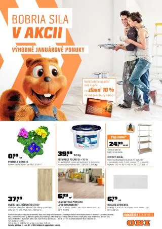Leták: OBI leták od 31. decembra do 31. januára 2024 - Prehľad Stránky