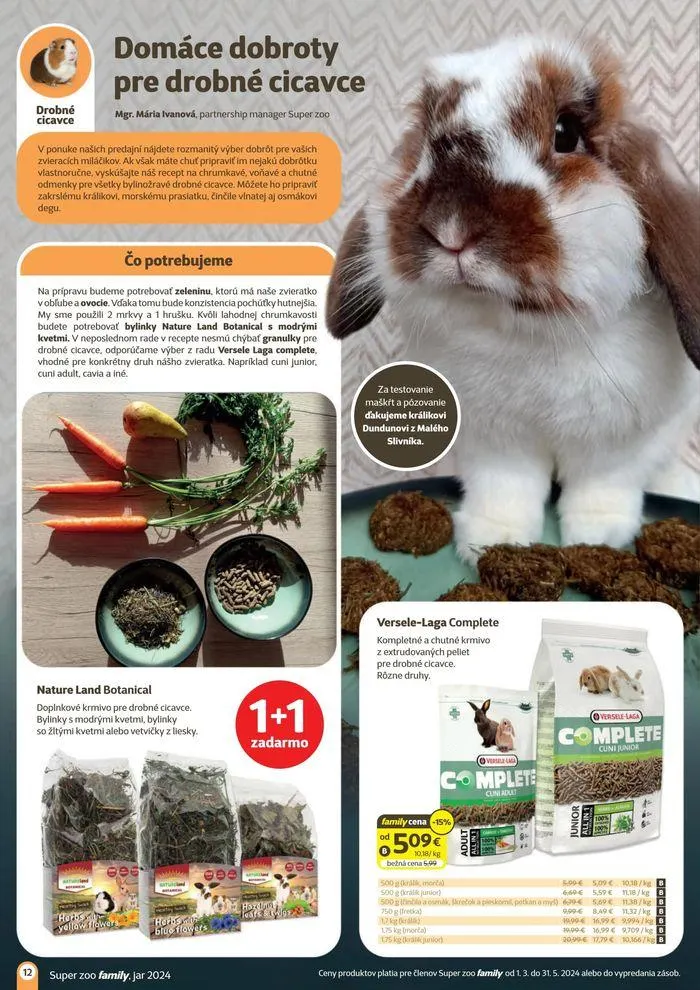 Leták: Super zoo family Jar 2024  od 13. marca do 31. mája 2024 - Prehľad Stránky 12