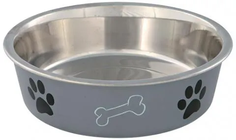 Miska nerezova, plastovy povrch, 1,4 lx 21 cm