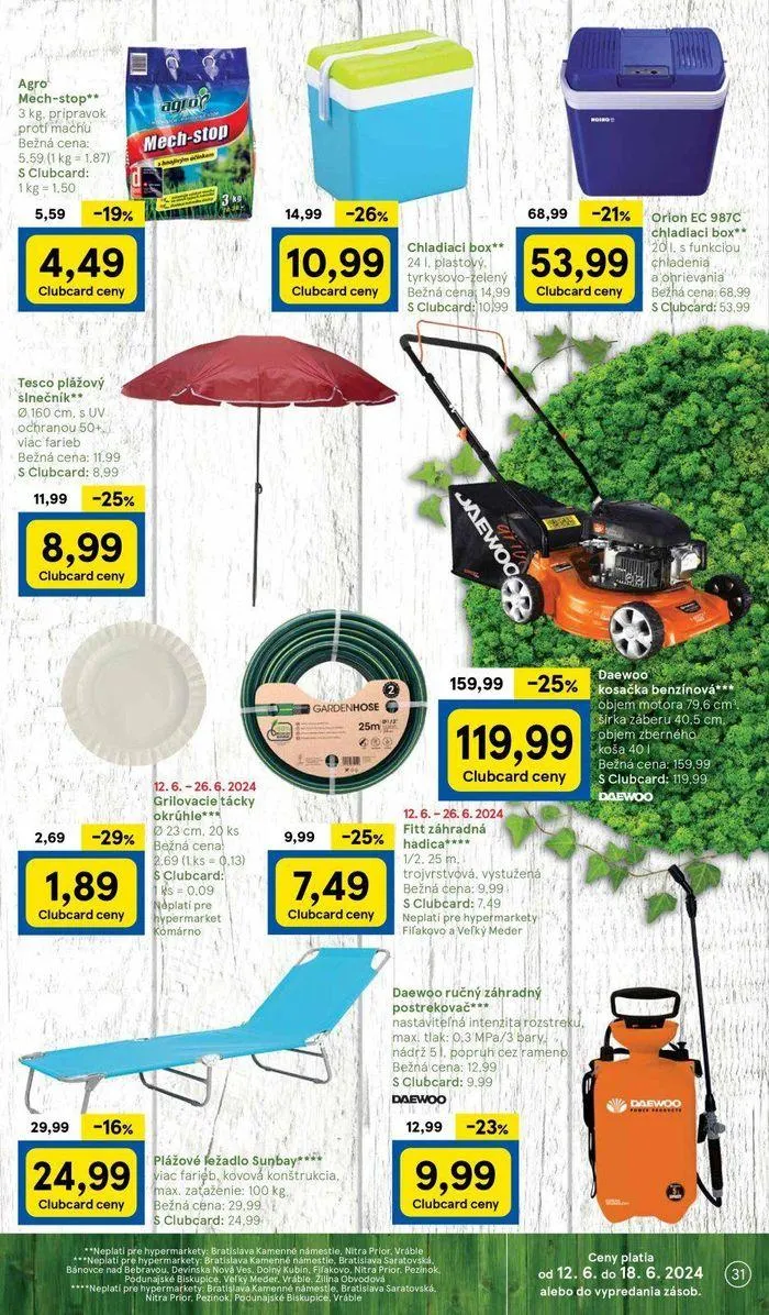 Leták: Tesco hypermarketi  od 14. júna do 18. júna 2024 - Prehľad Stránky 31