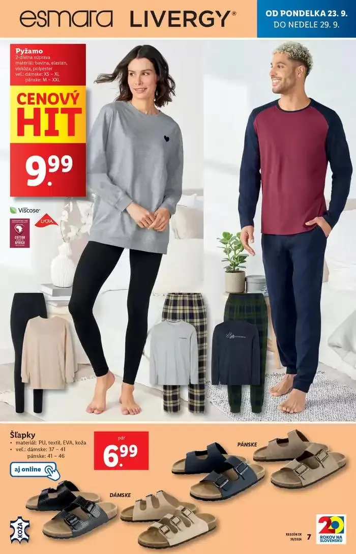 Leták: Platný od pondelka 23. 09. 2024 od 23. septembra do 29. septembra 2024 - Prehľad Stránky 67