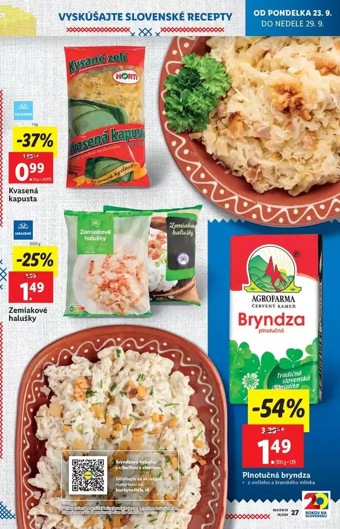 Leták: Platný od pondelka 23. 09. 2024 od 23. septembra do 29. septembra 2024 - Prehľad Stránky 35