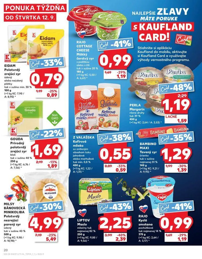 Leták: Exkluzívne výhodné ponuky od 12. septembra do 18. septembra 2024 - Prehľad Stránky 20