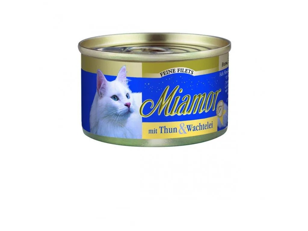 Finnern Miamor Fine Finest tuniak + prepeličie vajcia konzerva 100 g