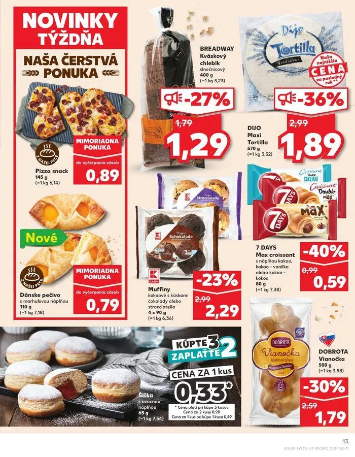 Leták: Exkluzívne výhodné ponuky od 12. septembra do 18. septembra 2024 - Prehľad Stránky 13