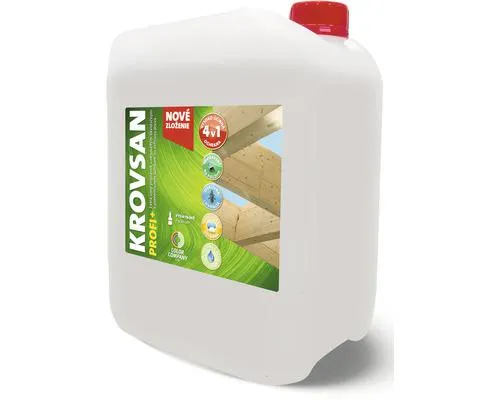 Náter na drevo KROVSAN PROFI + fungicídny a insekticídny účinok bezfarebný 5l