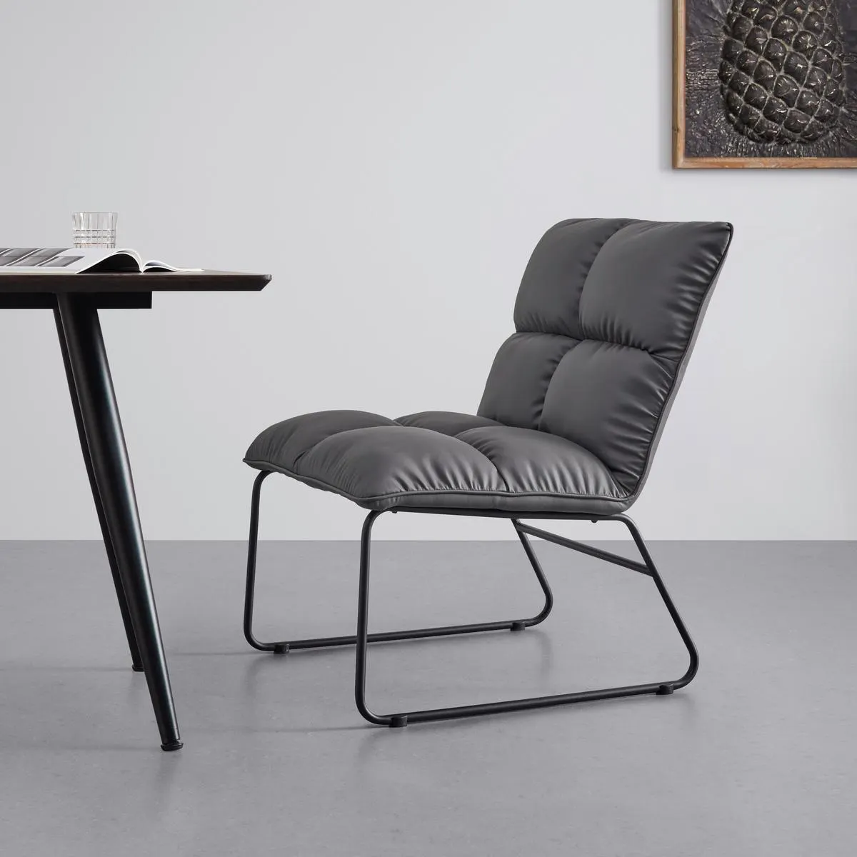 Kreslo Eleina - Sivá