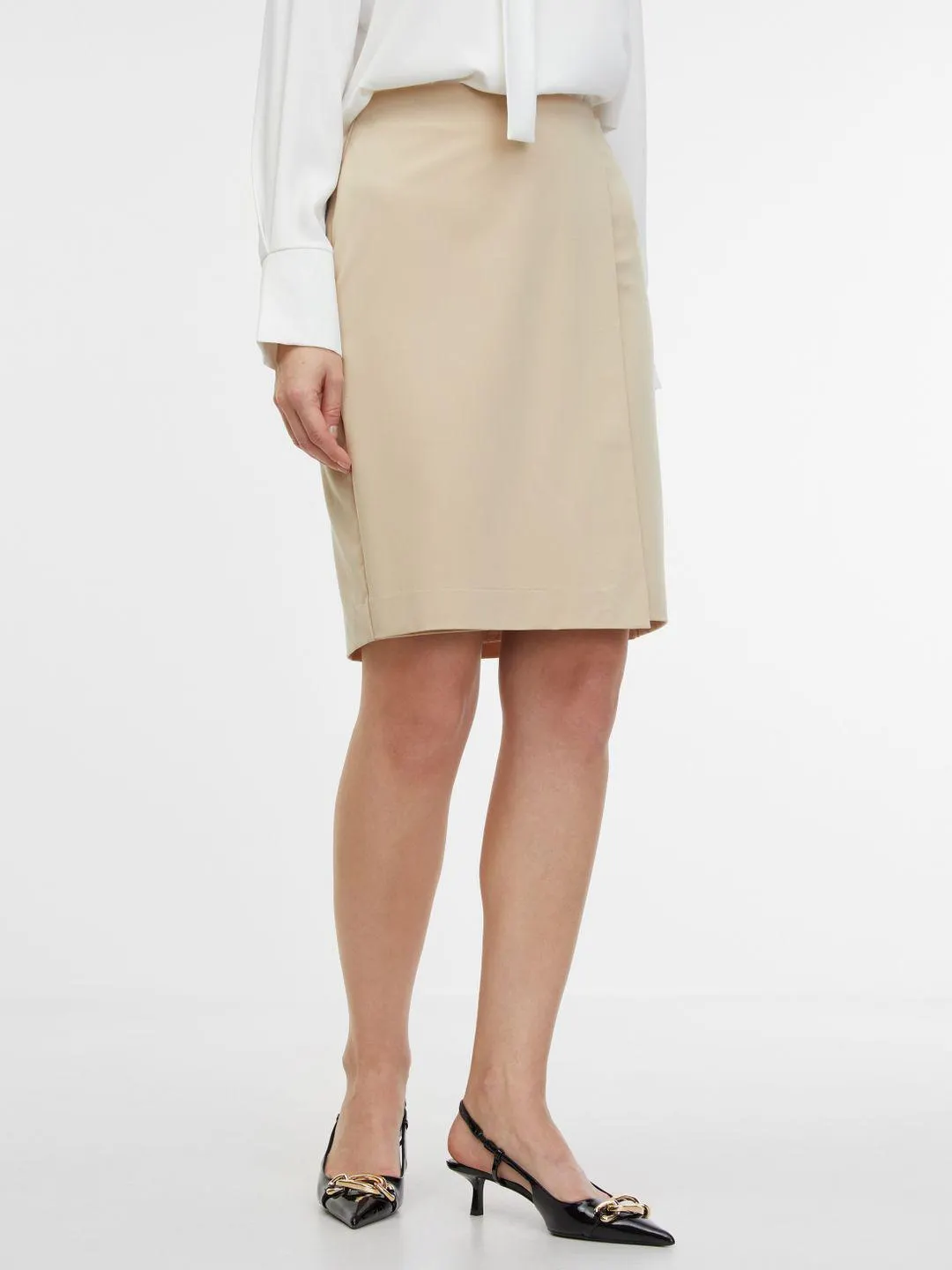 ORSAY bézs női ujjas szoknya
