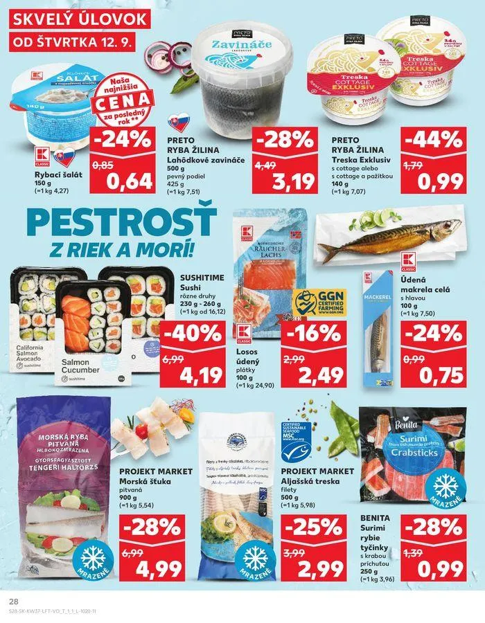 Leták: Exkluzívne výhodné ponuky od 12. septembra do 18. septembra 2024 - Prehľad Stránky 28