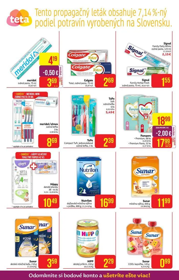 Leták: TETA Drogerie katalóg od 3. júna do 12. júna 2024 - Prehľad Stránky 10