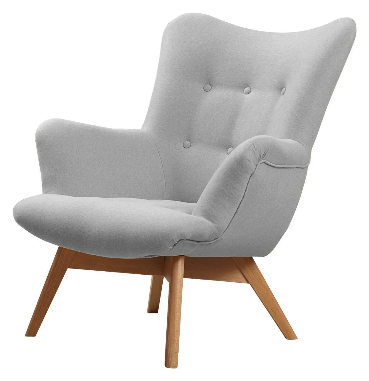 Čalúnené Kreslo Safin, Sivé