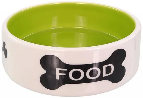 Miska DF keramická potlač kosť 12,5x4,5cm 0,28l bielo-zelená
