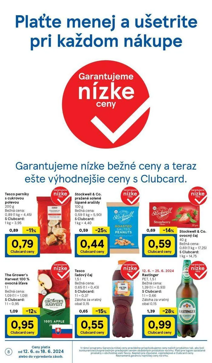 Leták: Tesco hypermarketi  od 14. júna do 18. júna 2024 - Prehľad Stránky 8