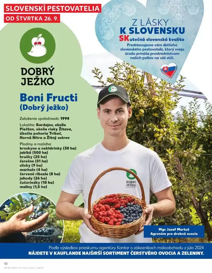 Leták: Naše najlepšie ponuky pre vás od 26. septembra do 2. októbra 2024 - Prehľad Stránky 10