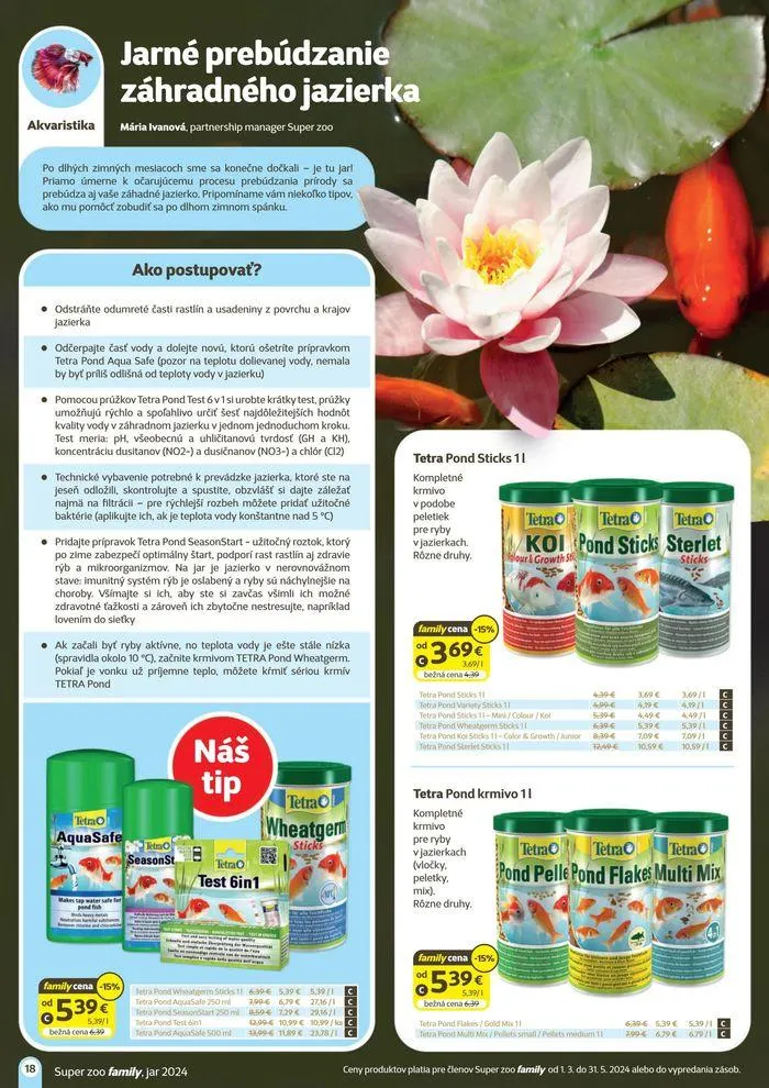 Leták: Super zoo family Jar 2024  od 13. marca do 31. mája 2024 - Prehľad Stránky 18