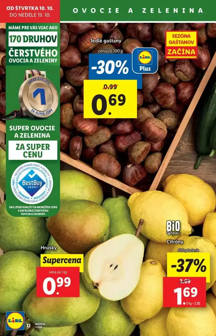Leták: Platný od štvrtka 10. 10. 2024 od 10. októbra do 13. októbra 2024 - Prehľad Stránky 14