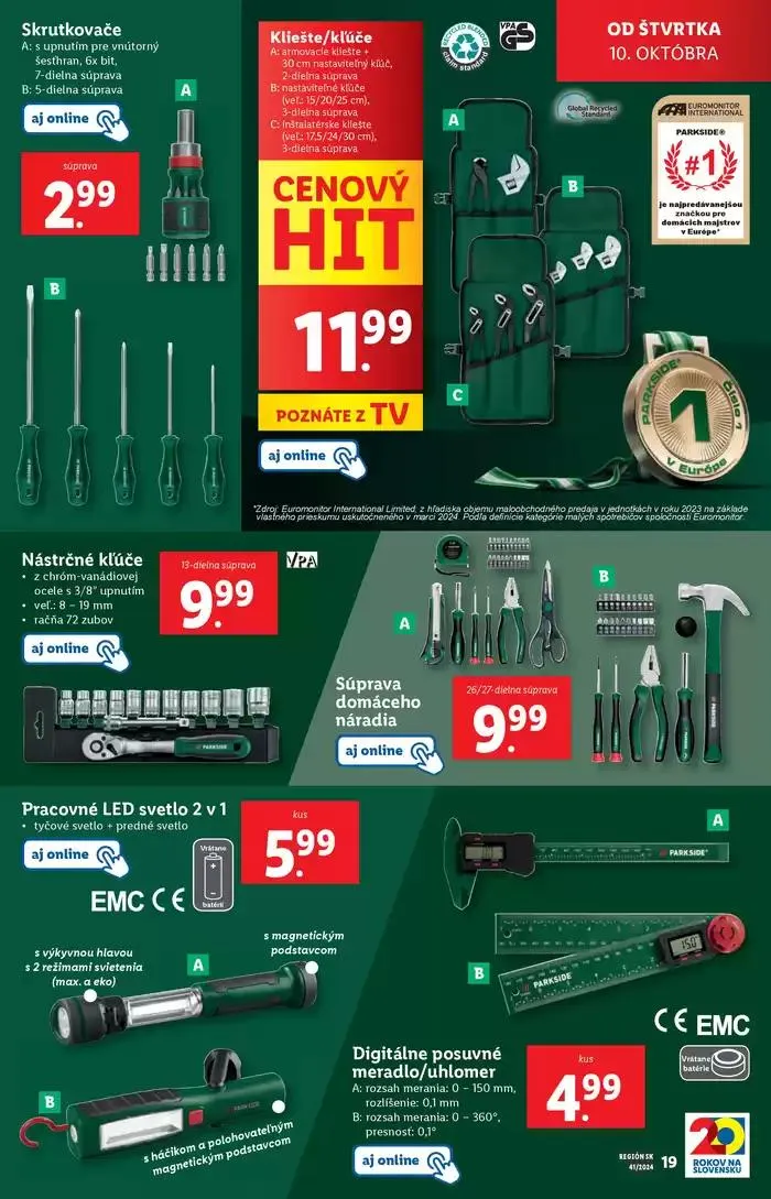 Leták: Platný od štvrtka 10. 10. 2024 od 10. októbra do 13. októbra 2024 - Prehľad Stránky 71