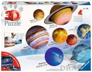 3D Puzzle 522 – Planéty