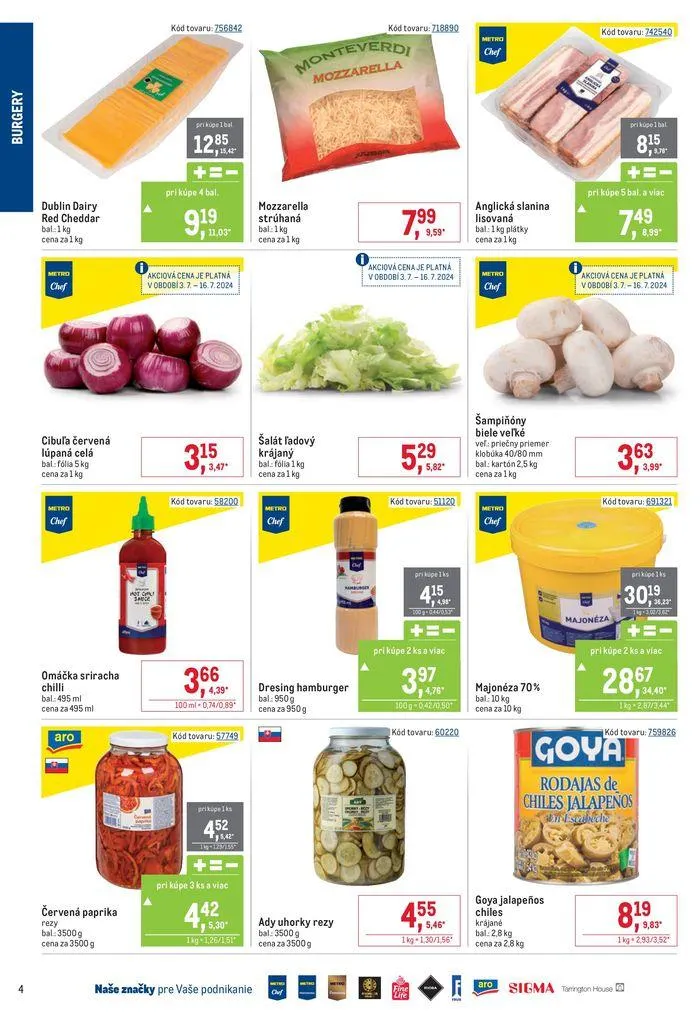 Leták: Fast Food od 22. júla do 30. júla 2024 - Prehľad Stránky 4