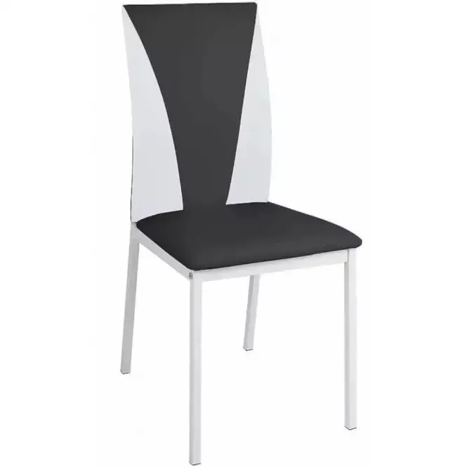 Stolička Sofia bielo- čierna 80028C-SQ