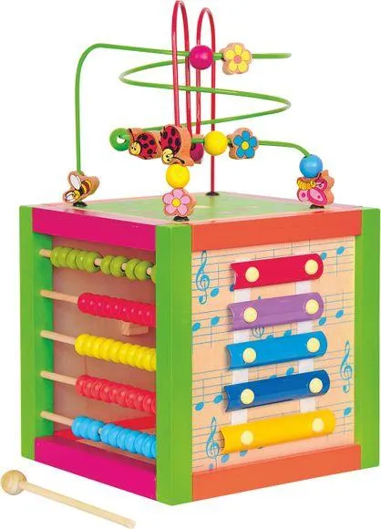 Woody 90837 Didaktická kocka farebná