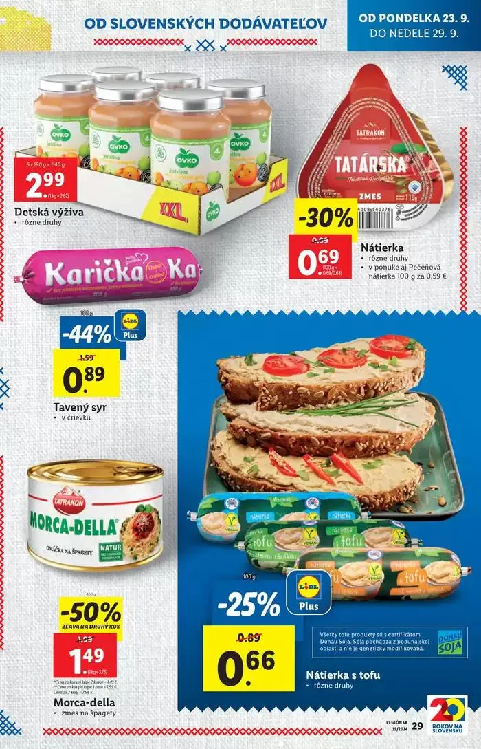 Leták: Platný od pondelka 23. 09. 2024 od 23. septembra do 29. septembra 2024 - Prehľad Stránky 37