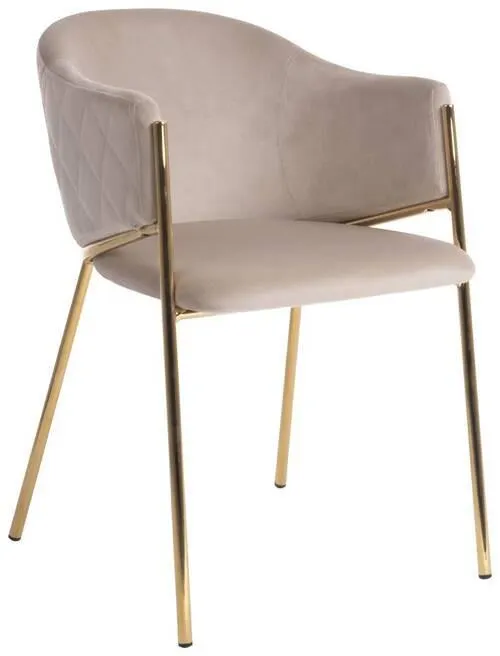 STOLIČKA S PODRÚČKAMI, zamat, zlatá, béžová