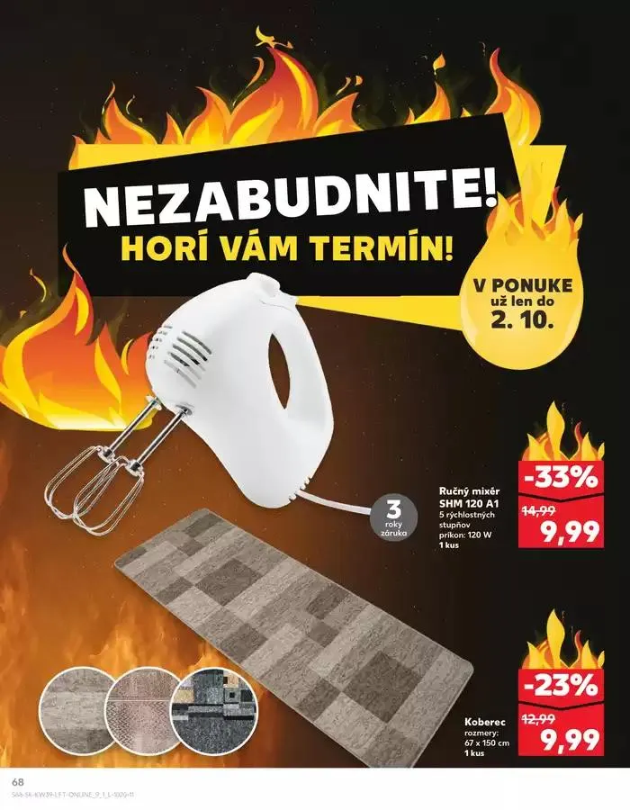 Leták: Naše najlepšie ponuky pre vás od 26. septembra do 2. októbra 2024 - Prehľad Stránky 68