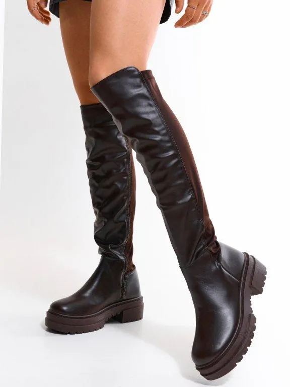 Vysoké kozačky pod koleno