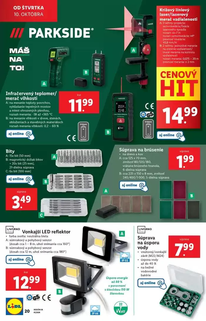 Leták: Platný od štvrtka 10. 10. 2024 od 10. októbra do 13. októbra 2024 - Prehľad Stránky 72