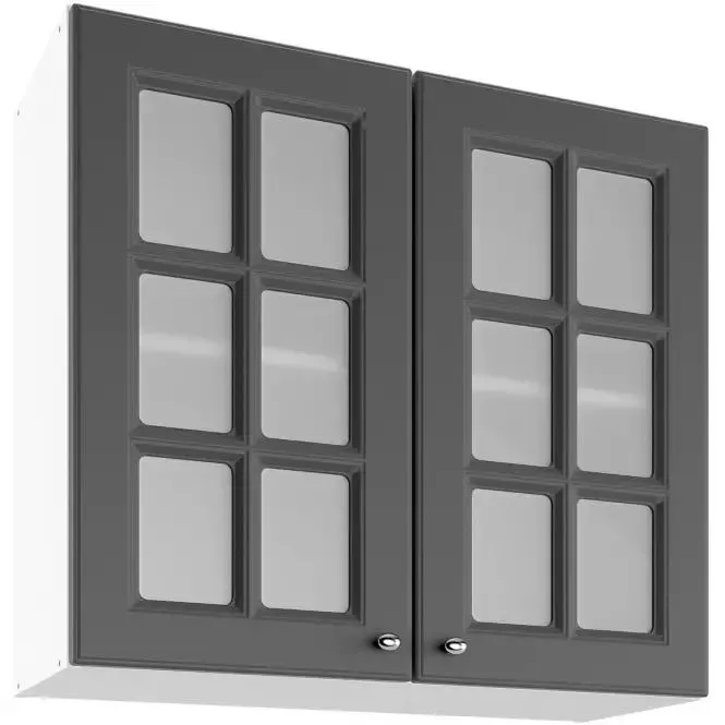 Skrinka do kuchyne Bella Graphite Super Mat UOWS 80/2