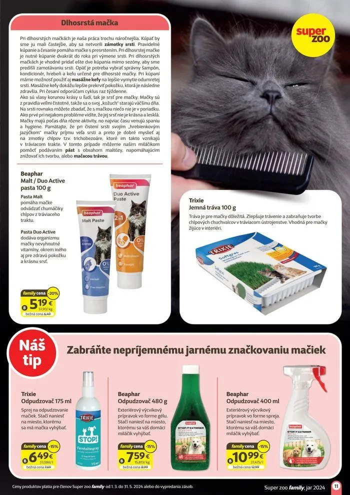 Leták: Super zoo family Jar 2024  od 13. marca do 31. mája 2024 - Prehľad Stránky 11