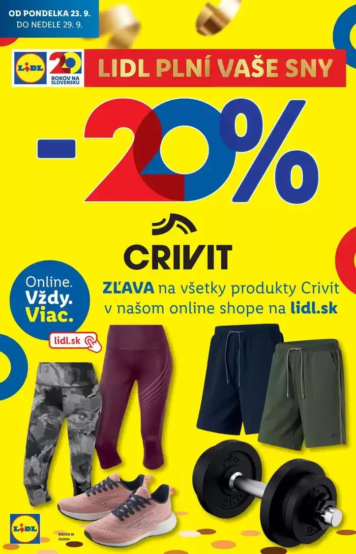 Leták: Platný od pondelka 23. 09. 2024 od 23. septembra do 29. septembra 2024 - Prehľad Stránky 72