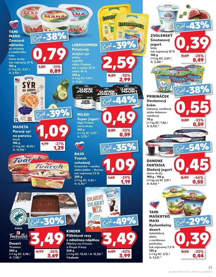 Leták: Exkluzívne výhodné ponuky od 12. septembra do 18. septembra 2024 - Prehľad Stránky 21