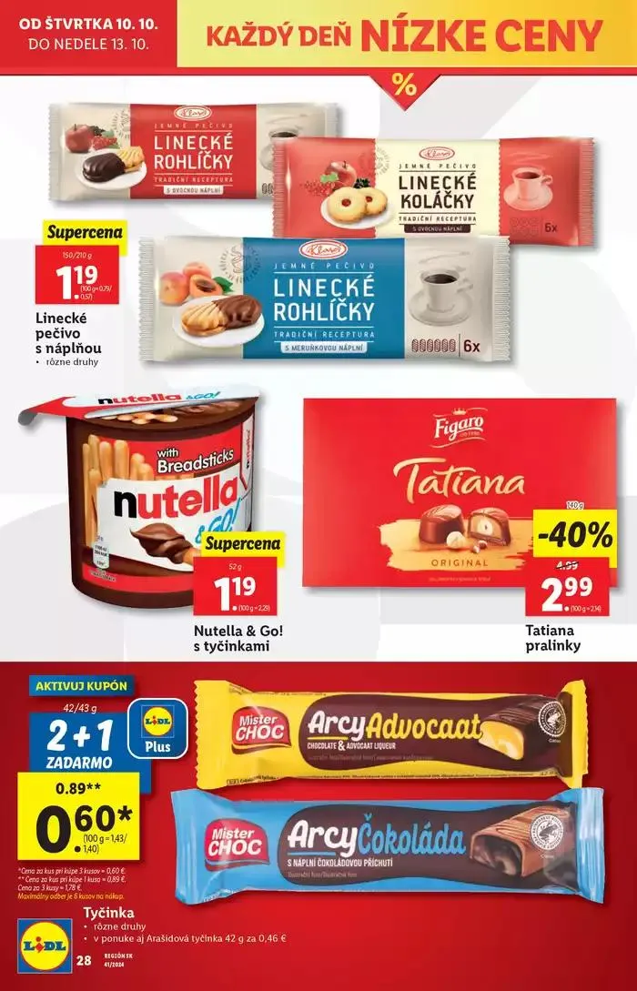 Leták: Platný od štvrtka 10. 10. 2024 od 10. októbra do 13. októbra 2024 - Prehľad Stránky 30