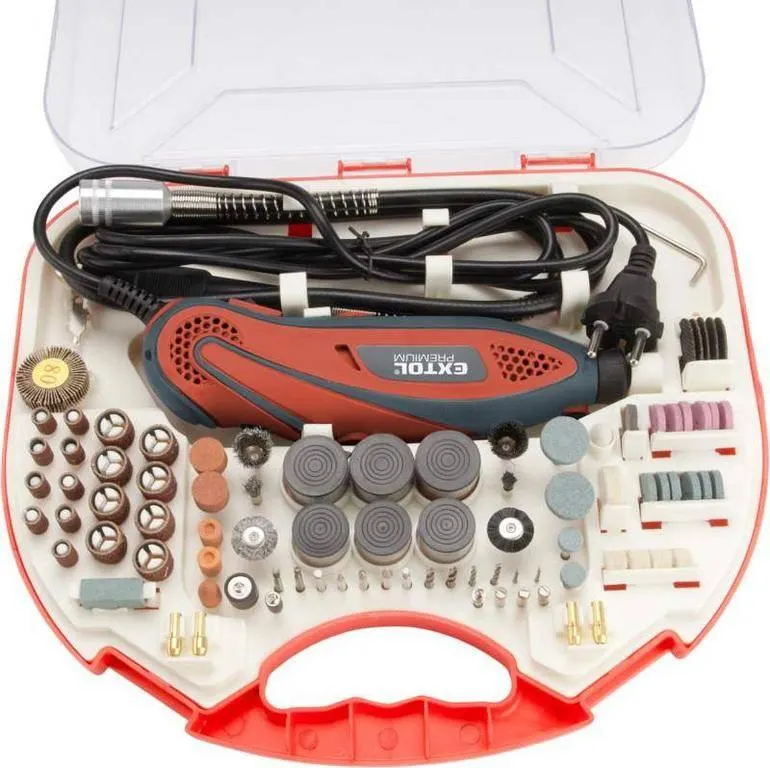 Priama brúska SG130, 130 W, 210 ks príslušenstva