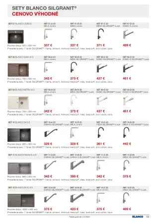 Leták: BLANCO akciová ponuka od 1. septembra do 31. decembra 2023 - Prehľad Stránky 59