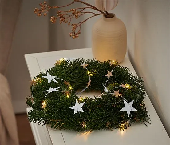 Svetelná reťaz s LED »Papierové hviezdy«