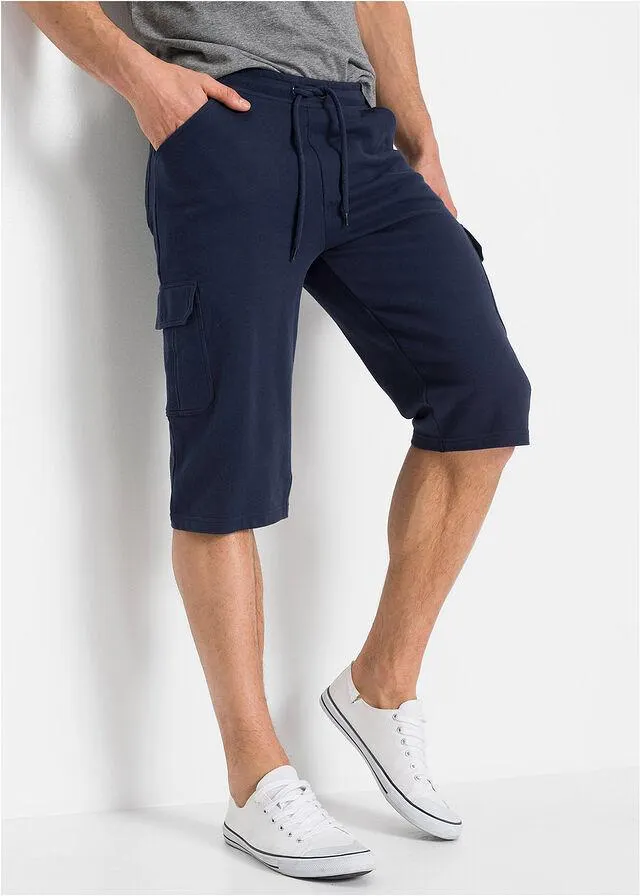 Teplákové bermudy, Regular Fit, dlhé